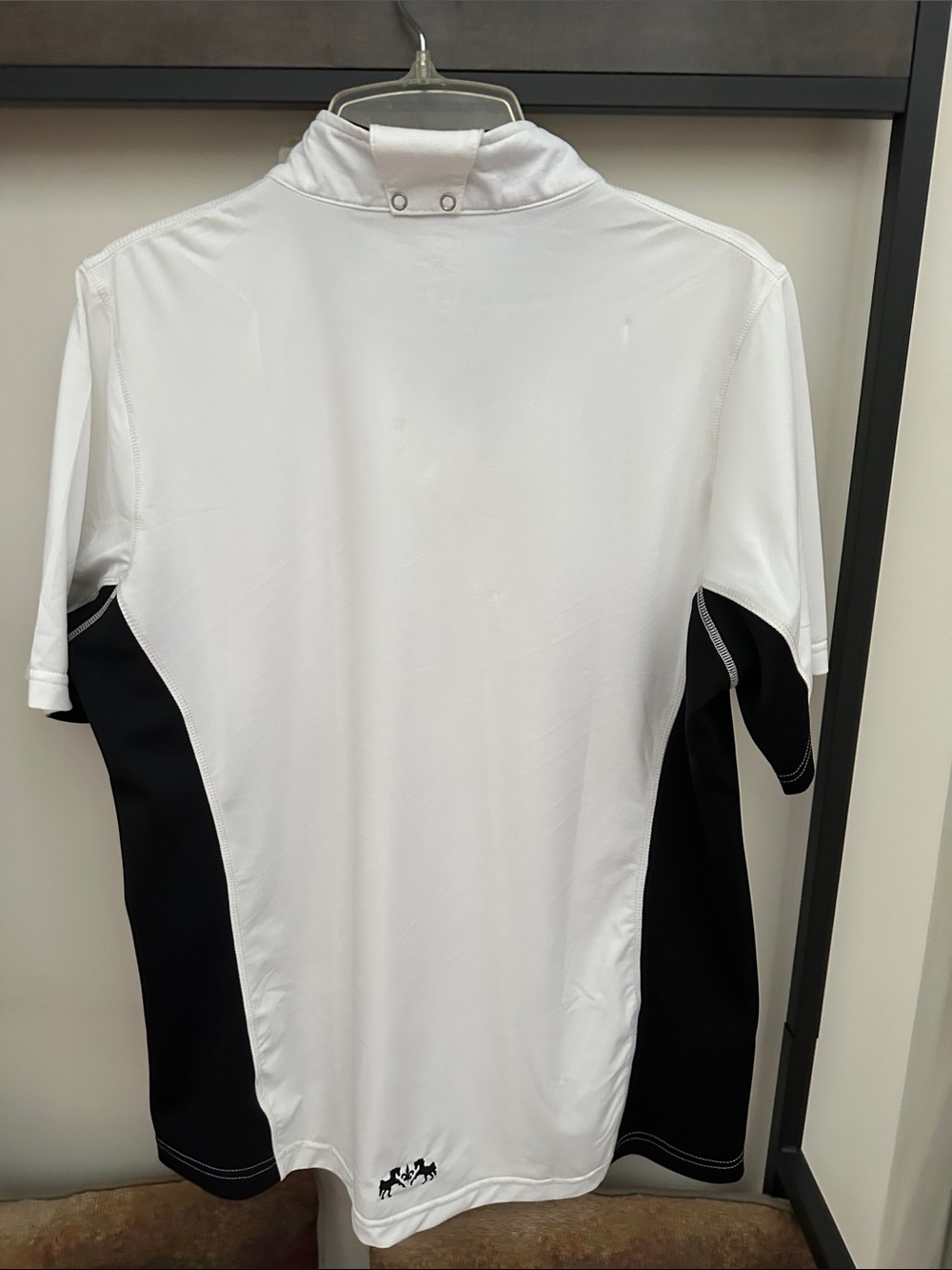 Equine Couture White & Black Quarter-Zip Riding Top - Picture 4 of 4